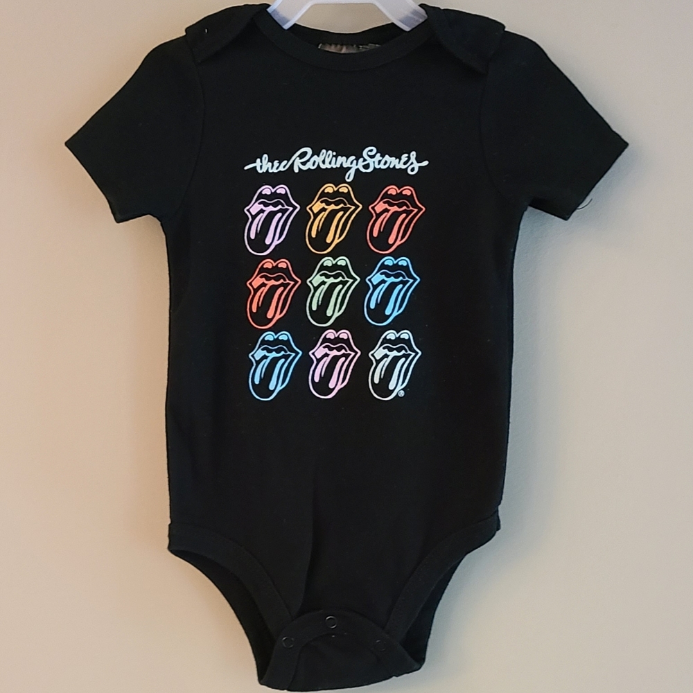 The Rolling Stones short sleeved onesie/bodysuit